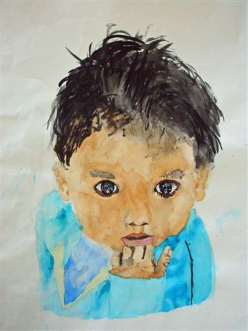 Ilaria Sisinio A2c (SJ 07/08). Aquarell-Technik nach Fotografie als Vorlage.